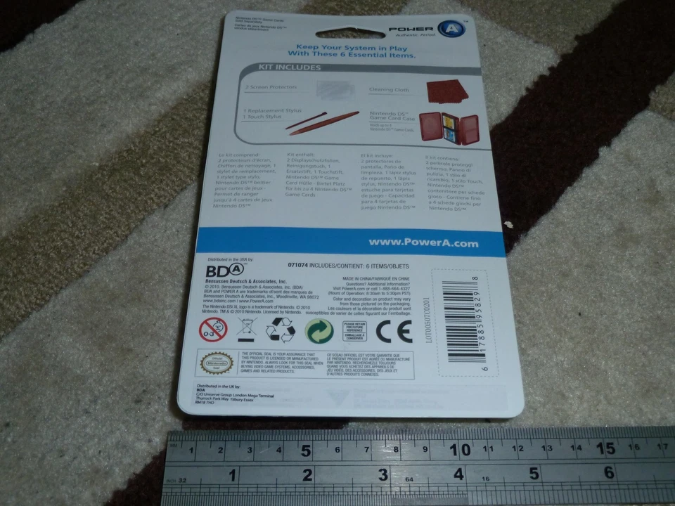 NINTENDO DSi XL OFFICIAL ACCESSORY KIT NEW GAME CASE LARGE STYLUS SCREEN PROTECT - Image 4 of 4