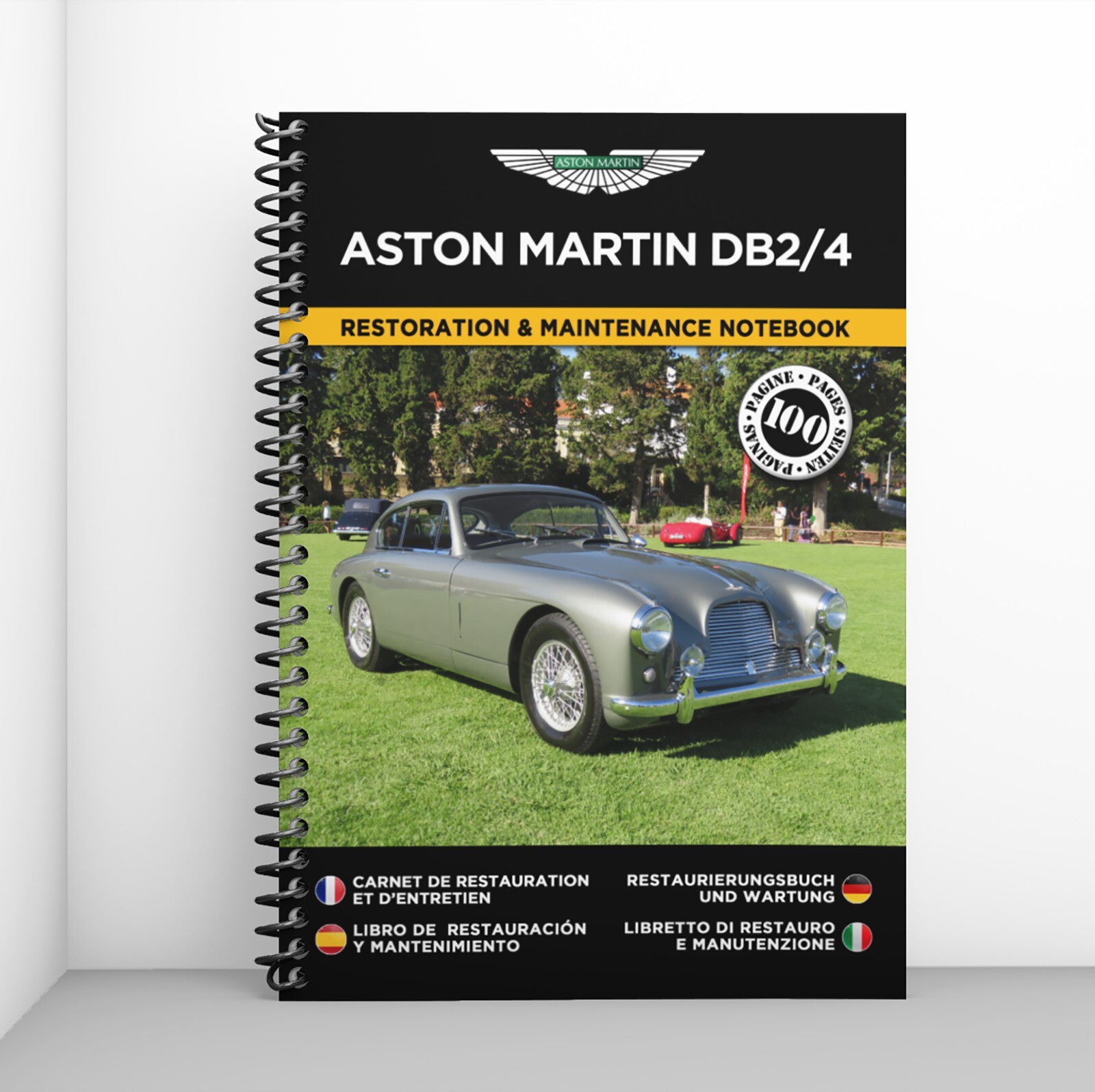 Aston Martin DB2/4 carnet de restauration pour organiser les travaux de mécanique en atelier
