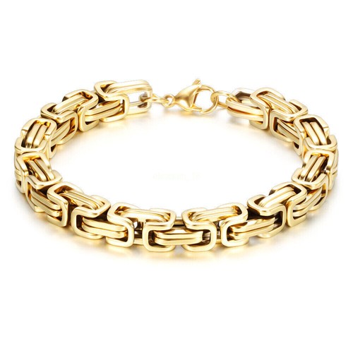 Stainless Steel 8MM Heavy Solid Link Chain Bracelet/Necklace Men's & Women's🔥🔥 - Picture 4 of 25