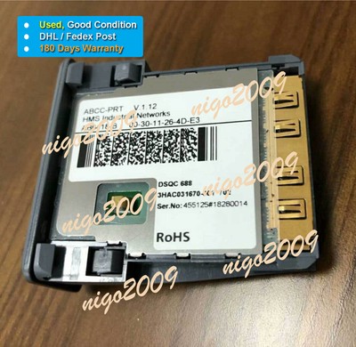 Used DSQC688 3HAC031670-001 /02 ABB Profibus Board DP Adapter ABCC-PRT V.1.12