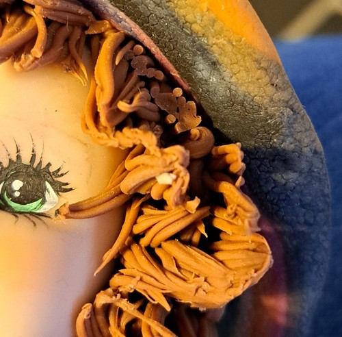 Polymer Clay Girl Figurine Sculpture Hobo Tramp Big Eyes 10.5" Arte Porcelana - Picture 7 of 12