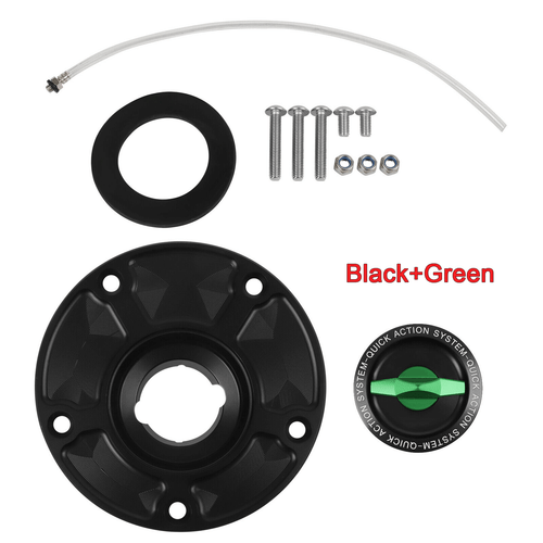 Keyless Fuel Gas Tank Cap CNC For Kawasaki Z1000/SX/R 2007-20 NINJA ZX-10R ZX-6R - Picture 8 of 12
