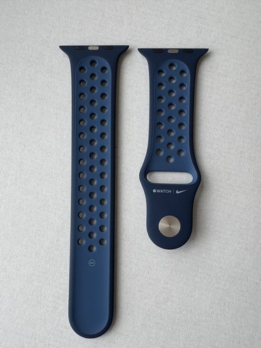 Original Apple watch 44MM 45MM 46MM Nike sport band Midnight Navy/Mystic Navy - 第 20/22 張圖片