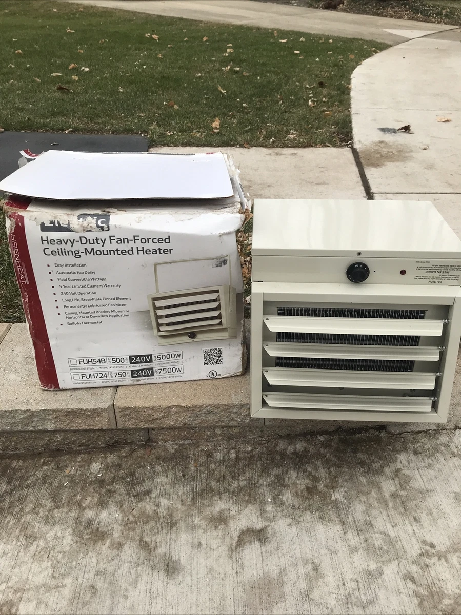 Ceiling-Mount Industrial Garage Workshop Electric Heater 240 Volt 17,065  BTU | eBay