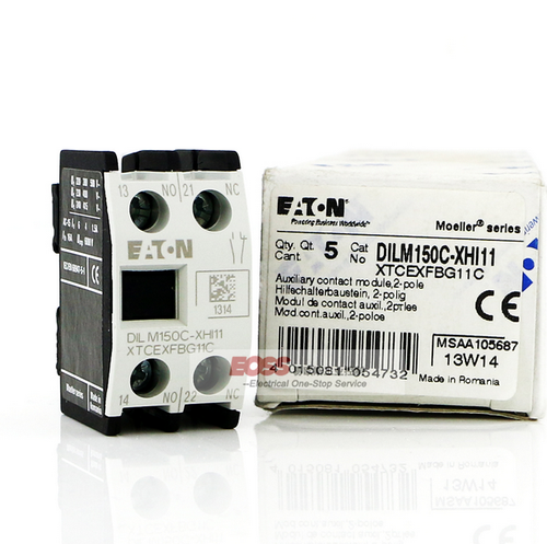 1PCS New Eaton Moeller DILM150C-XHI11 Auxiliary Contacts ,1NO+1NC Brand - Picture 1 of 2