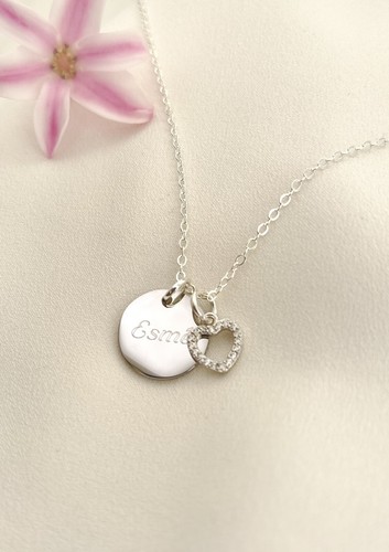 Personalised Necklace Name Heart Birthday Valentines Friend Hope Christmas Gift - Picture 6 of 6