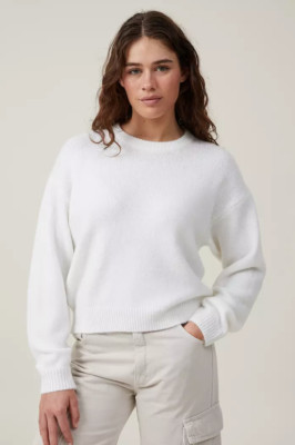 HAVEONE 売れ筋商品|||ハブワン ニット&セーター アウター レディース Sweaters White Cotton:On Women's Everything Crew Neck Pullover Sweater