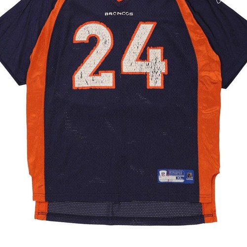 Camiseta deportiva Reebok NFL Denver Broncos 15 años - XL poliéster azul marino - Imagen 4 de 8
