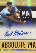 2021 Panini Absolute Baseball Bert Blyleven Twins Absolute Ink Gold 10/10