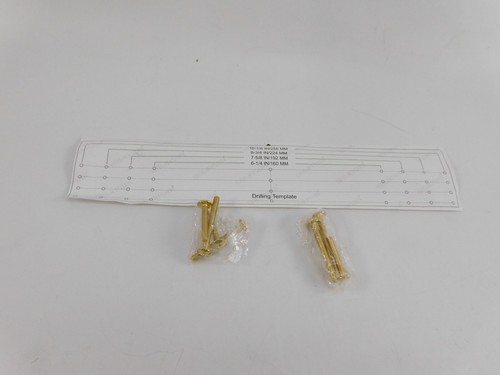 QOGRISUN 2er-Pack Massivmessing zieht Sechseck 11 Zoll Länge 8,75" Lochmitte - Bild 5 von 13