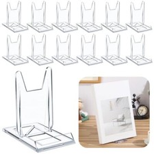 Pack Acrylic Book Stand for Display Adjustable Clear Book Display Holder 6