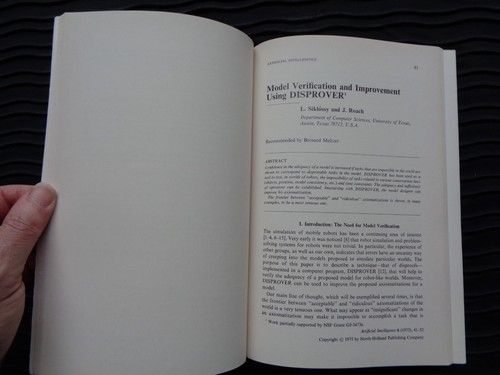 Artificial intelligence 1975 Journal AI Nevins Siklossy Roach Wilks Haralick - 第 10/13 張圖片
