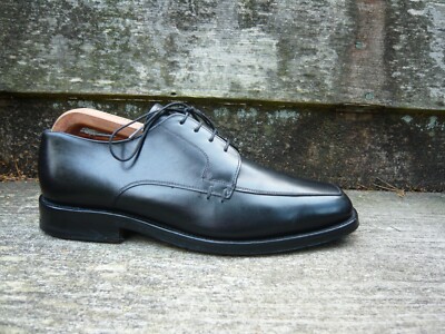 JOSEPH CHEANEY DERBY SCHUHE VINTAGE SCHWARZ LEDER UK9 HERREN BROMPTON