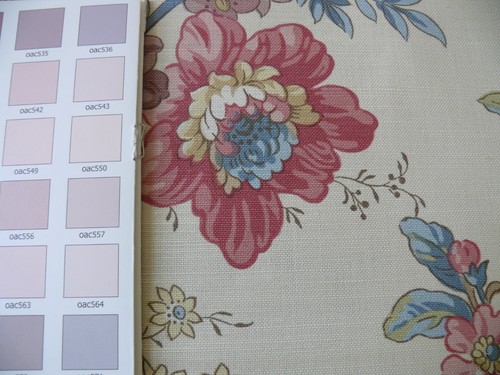 Lee Jofa Ramage Print Eggshell Blue Pink Green Linen Tree Of Life MSRP USD 176/y - Picture 12 of 12