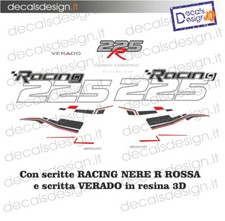 Adesivi motore marino fuoribordo mercury verado 225 cv racing