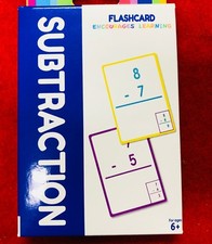 SUBTRACTION FLASH CARD EDUCATION FOR KIDS 4-9 YRS, LEARNING CARDS - Free Post