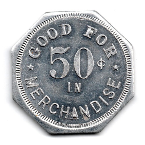 THE MINER BROS. CO. • GOOD FOR 50¢ IN MERCHANDISE • RED CLOUD, NE. • TC-518981 - Picture 2 of 2
