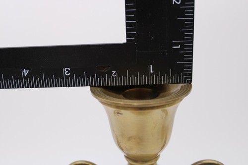 Vintage Brass Harp Candle Holder - Single Candle Holder from India - 12.5" Tall - Picture 9 of 11
