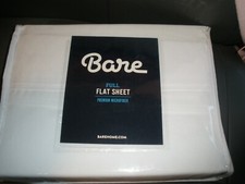 NEW Bare Full Flat Sheet Premium Microfiber WHITE NSH2