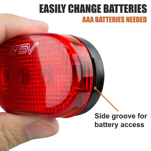BV Super Bright Bike Light Set Safety Flashlight 5 LED Headlamp 3 LED Rear Light - Picture 10 of 12