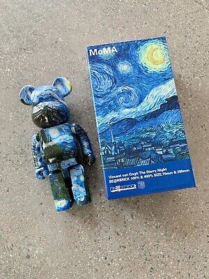 Bearbrick 400% Starry Night Van Gogh ABS Plastic 28cm Height Bearbrick 400% Starry Night Van Gogh ABS Plastic 28cm Height