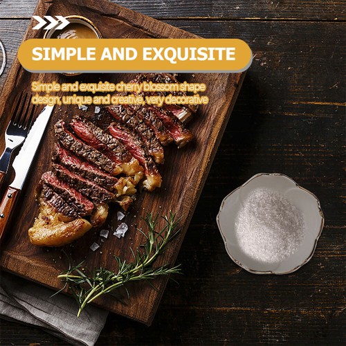 3 pezzi piatti porta salsa piatto salsa di soia diviso ciotola per immersione cibo ciotola per soia - Foto 7 di 12