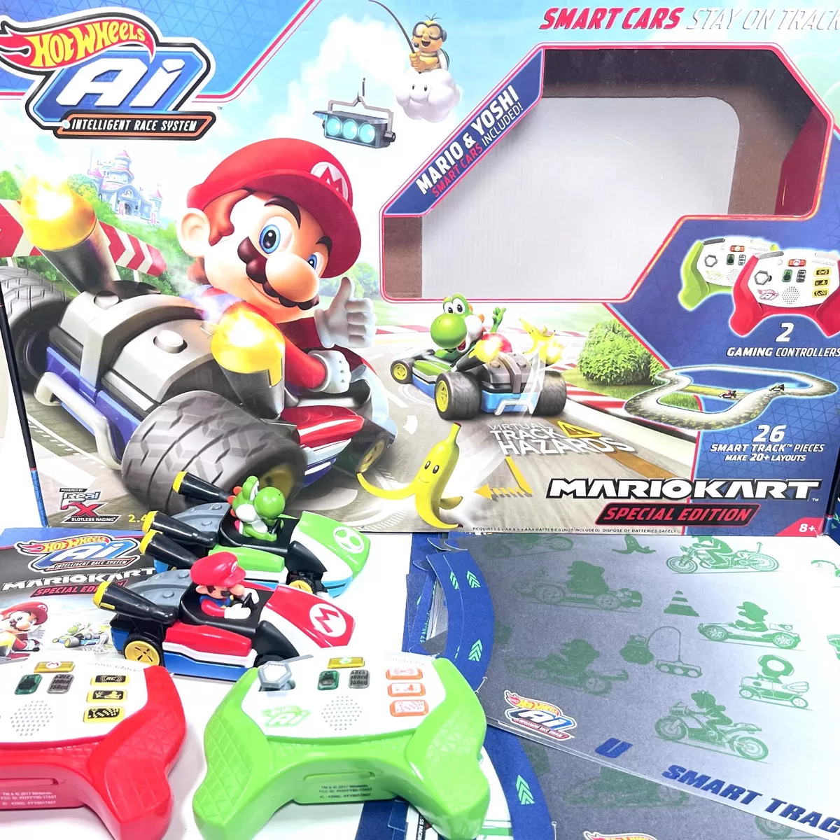 Hot Wheels AI Mario Kart Smart Track Special Edition 100 Complete