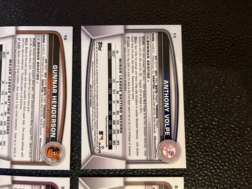 2023 Bowman Chrome Sapphire Complete Set 1-100 CORBIN CARROLL GUNNER HENDERSON - Picture 8 of 10