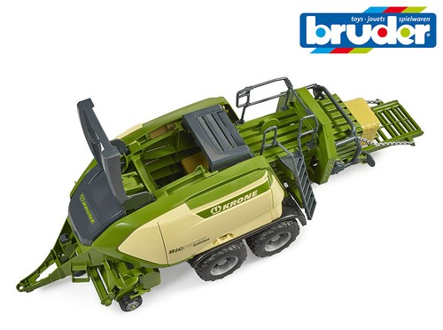 Bruder Giocattoli Fieno Pressafieno Krone Big Confezione 1290HDP Vc + 2 Pila 1: - Foto 2 di 3