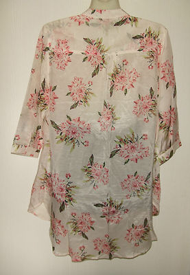 Chemise imprimée en satin - Imprimé rose