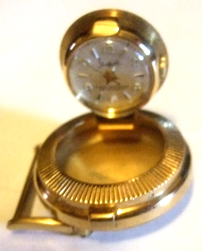 Belt Buckle with Sheffield Watch Attached Vintage Estate Heirloom