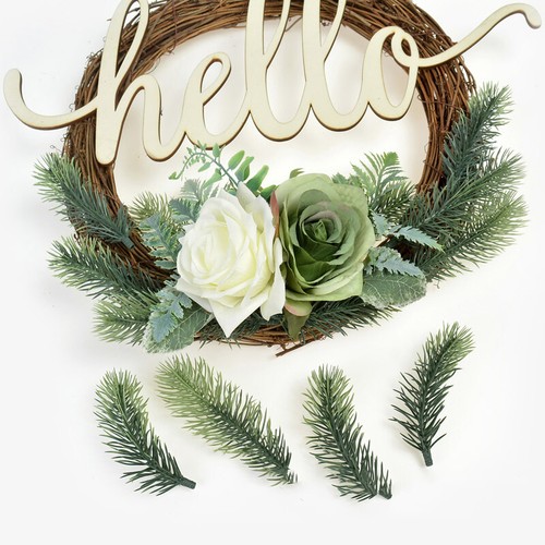 100x Pine Needle Plant Branch Artificial Plastic Christmas Tree Home Decor - Picture 5 of 21