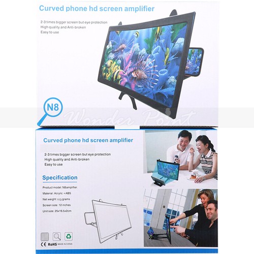 12inch Screen Magnifier for Cell Phone – 3D HD Magnifing Screen Enlarger Project - 第 6/13 張圖片