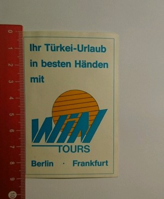 Aufkleber/Sticker: win Tours Berlin Frankfurt (03101654)