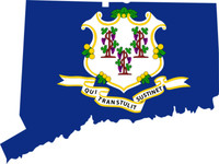 Aufkleber Connecticut Landkarte Autoaufkleber Sticker 26 X 20 Cm Konturschnitt