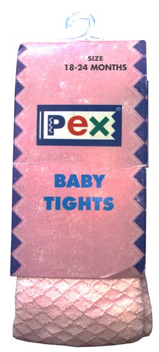 Newborn - 24 Mths PEX Baby Girl Pink Criss Cross Tights High Quality Winter Warm - Picture 2 of 3