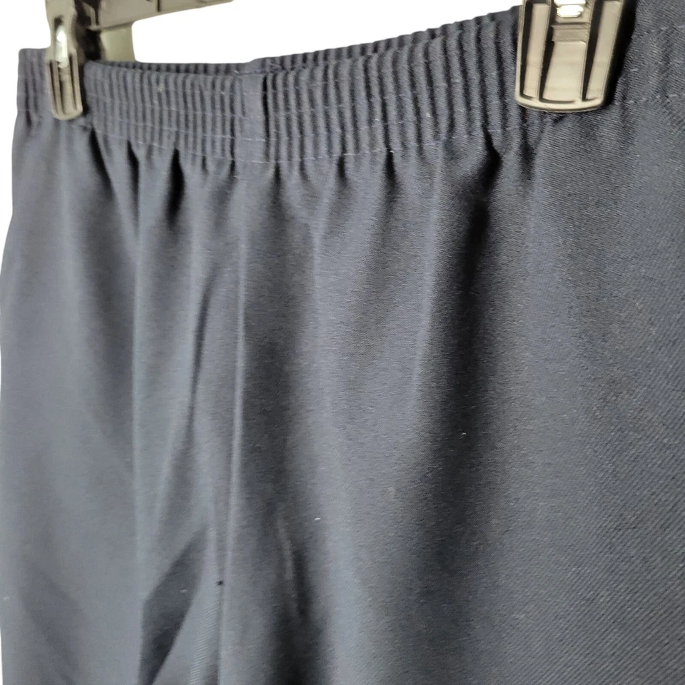 Donnkenny Womens Size 14P Blue  Solid Trouser Dress Pants - Image 3 of 4