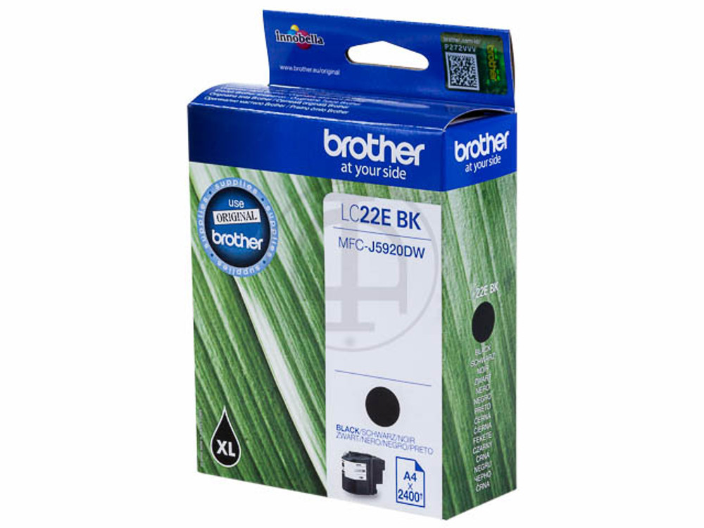 Cartouche Brother LC22e XL noire à encre pigmentée pour des textes nets sur MFC-J5920DW