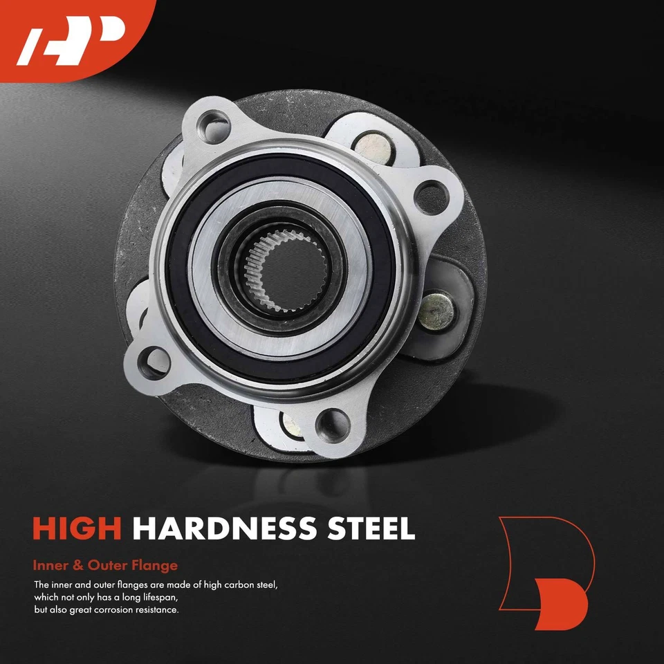 2x Conjunto de cojinetes de cubo de rueda delantera A-Premium para Lexus RX350 RX450h RX350L RX450hL Foto 4 de 4