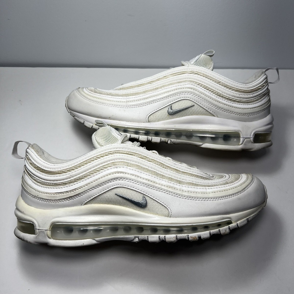 Nike Air Max 97 Triple White Wolf Grey 2017 Mens Size 8.5