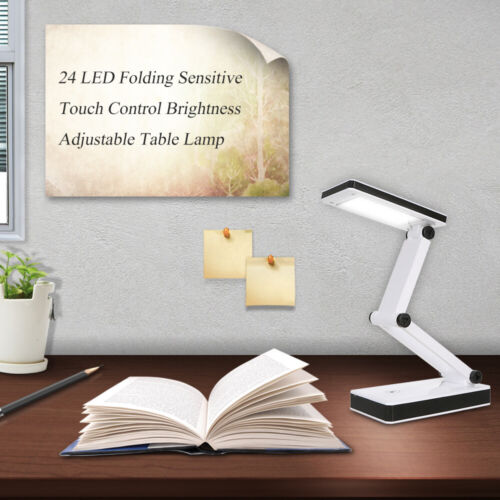 Portable Folding 24 LED Table Lamp Desk Light Study Light Touch Control Students - Picture 2 of 11