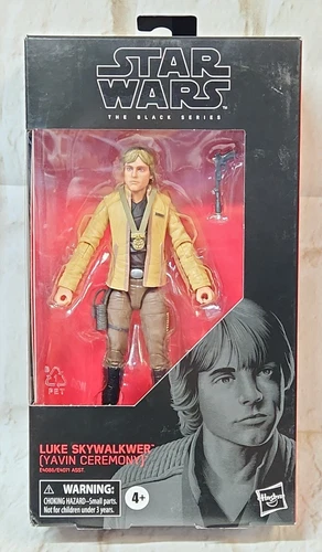 STAR WARS Black Series Luke Skywalker Yavin Ceremony W/2 Package Printin Errors!