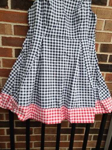 Eloquii Womens Draper James Gingham Blocked Fit And Flare Dress Multicolor Sz 18 - Picture 3 of 10