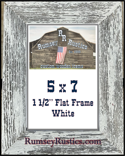 5x7" color washed barnwood rustic barn picture frame wood blue white turquoise - Picture 14 of 20