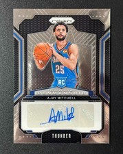 2024-25 Panini Prizm Ajay Mitchell Rookie Penmanship Rookie Auto #RPE-AJY