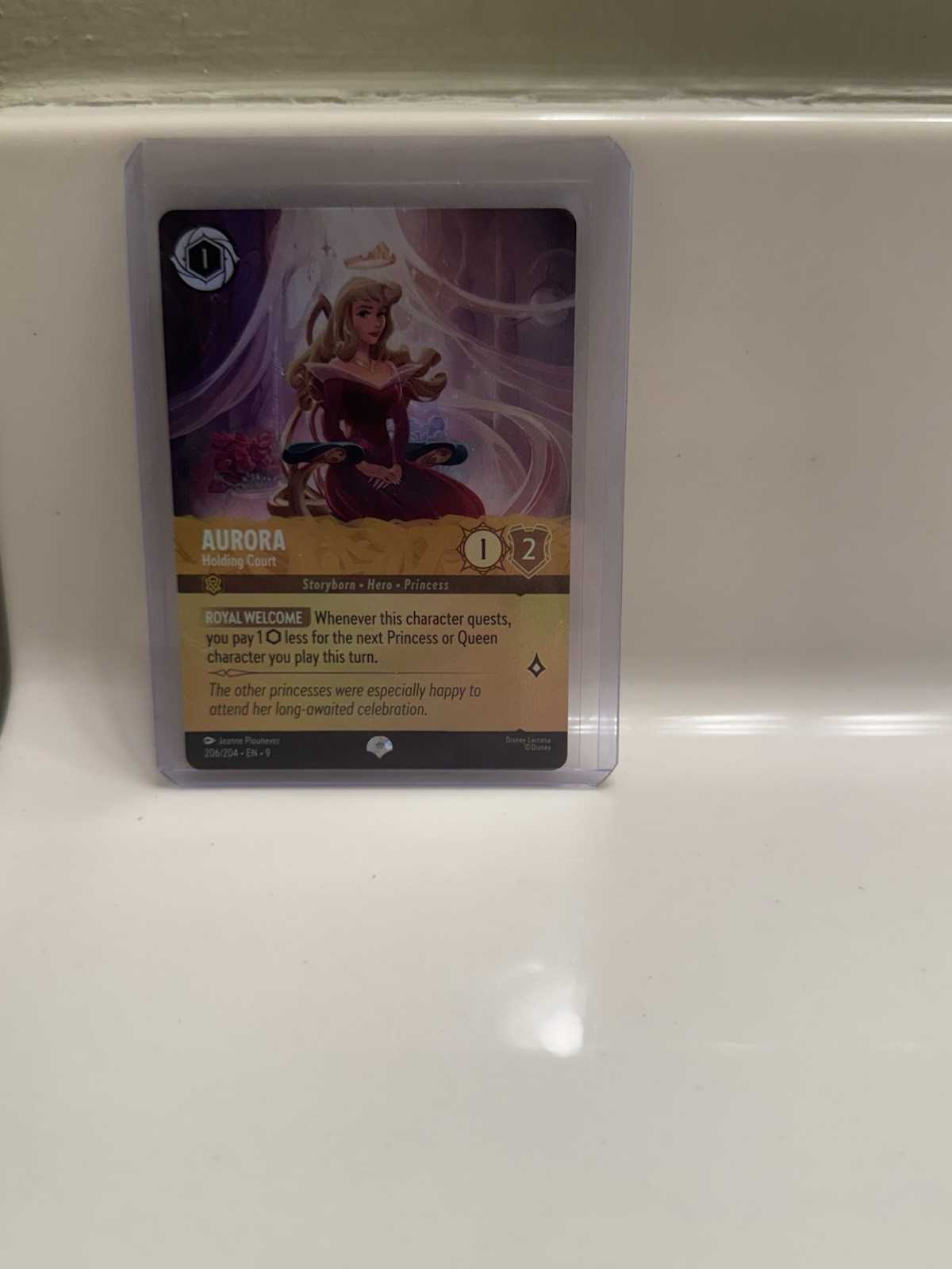 Disney Lorcana Fabled - Aurora, Holding Court - Epic EN 9 #206/204 NM