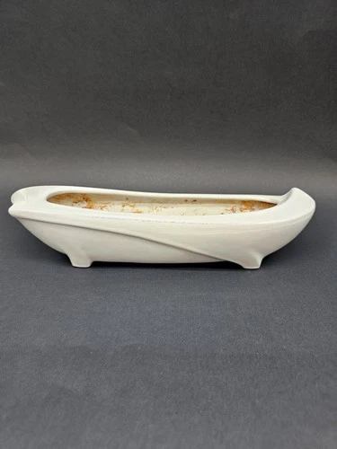 Frankoma #45 13-inch Planter White Sand Glaze