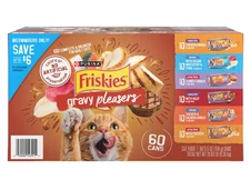 Purina Friskies Gravy Wet Cat Food, Variety Pack (5.5 oz., 60 ct.)