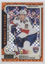 2018-19 O-Pee-Chee Platinum Orange Checkers 7/25 Henrik Borgstrom #164 4p5