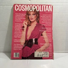 COSMOPOLITAN MAGAZINE August 1979 - RENE RUSSO, PHOTO BY SCAVULLO With Label